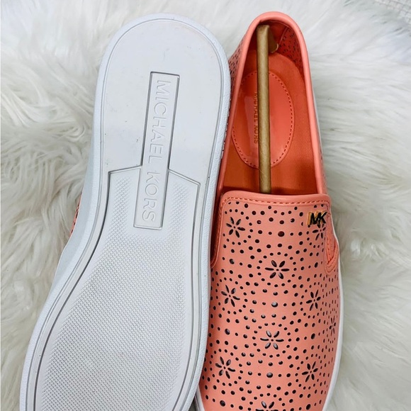 New MICHAEL Michael Kors Kane Perforated Slip-On Sneakers - Picture 8 of 9